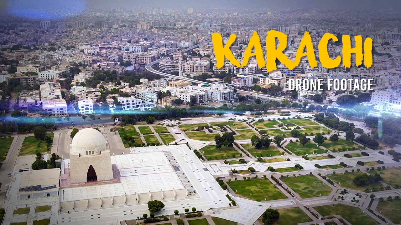 Karachi Drone Shots Royalty Free Aerial Stock Footage